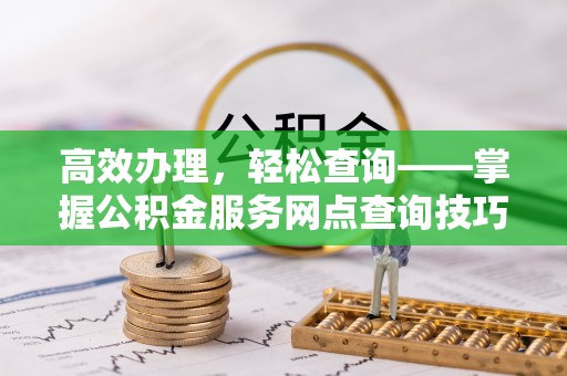 临高高效办理，轻松查询——掌握公积金服务网点查询技巧