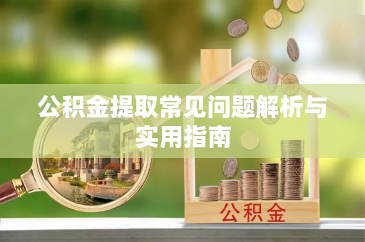 临高公积金提取常见问题解析与实用指南